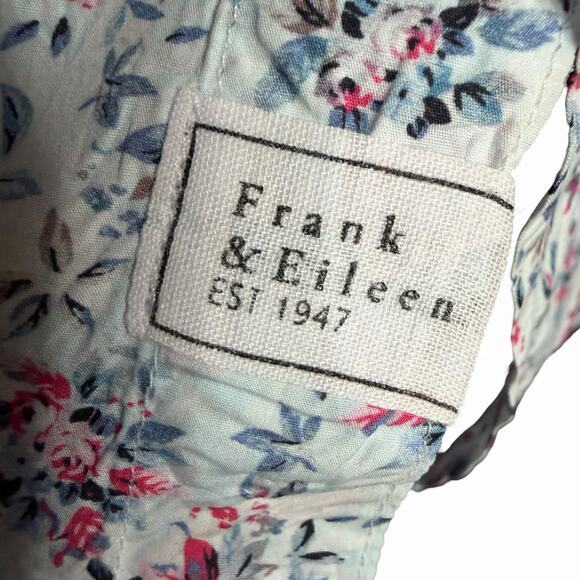 Frank And Eileen Barry Tailored Button Up Top Women's Floral Large Bohemian Boho - Picture 2 of 10